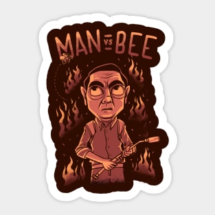 Man vs Bee Sticker